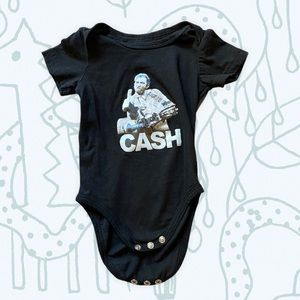0-3 month Johnny Cash Onesie